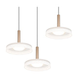 Celeste 3 Light LED Glass Chandelier – Coffee