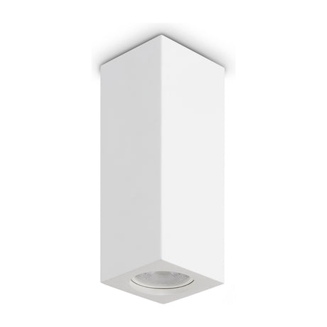 Look Square Ceiling Light 200mm - Plaster