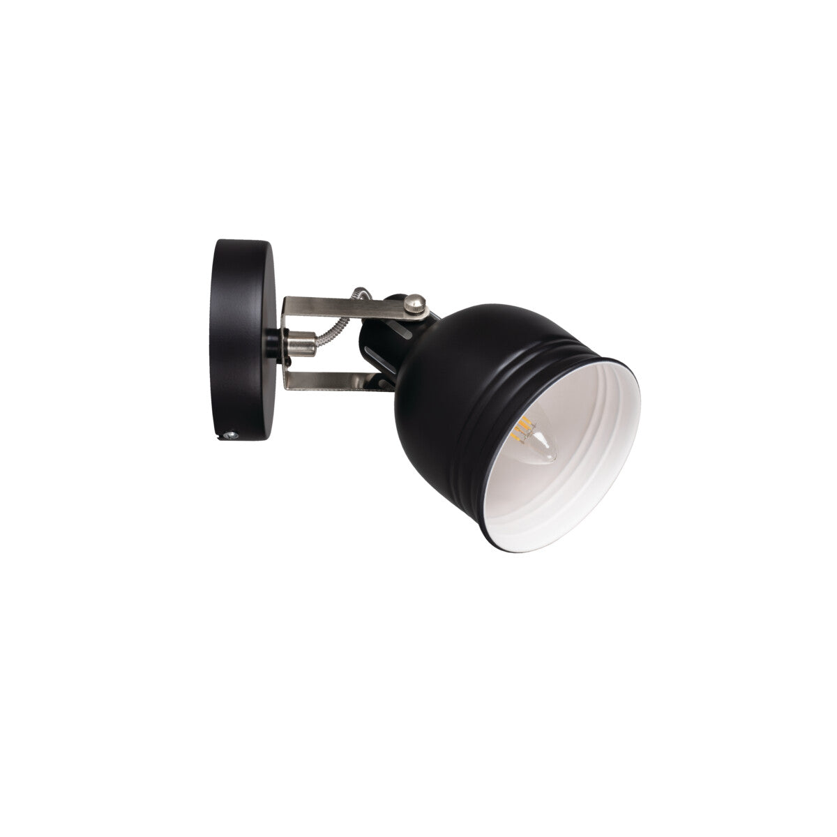 Derato Ø110 8W E14 Round Ceiling Light - Black