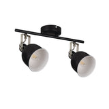 Derato 500x110 2x E14 Round Ceiling and Wall Light - Black