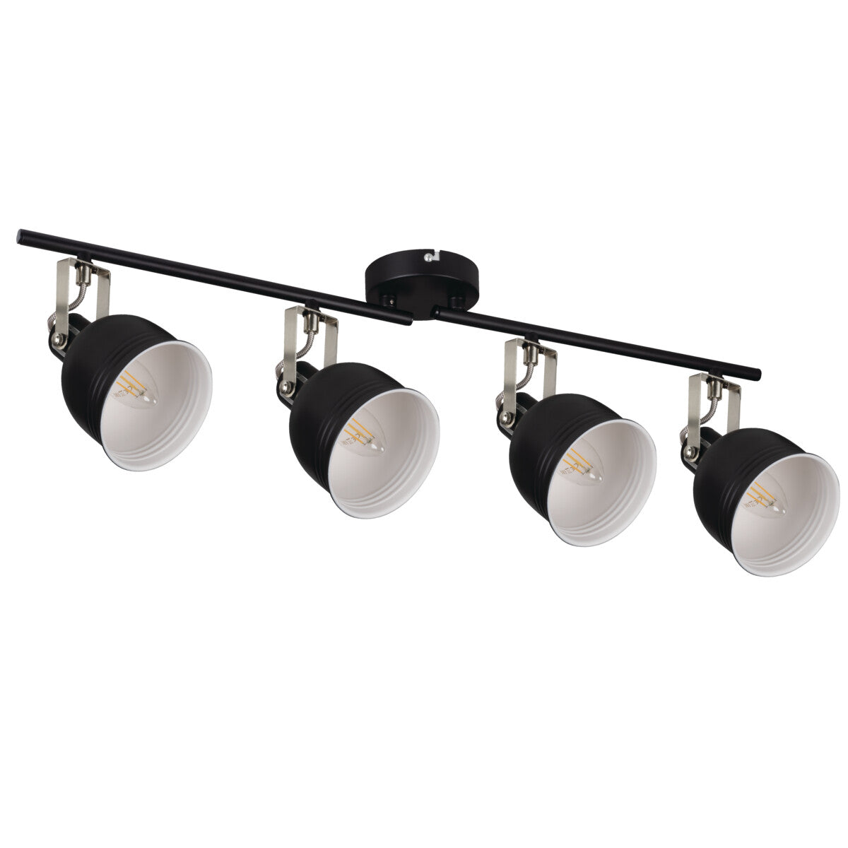 Derato 860x110 4 x E14 Ceiling Light - Black