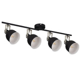 Derato 860x110 4 x E14 Ceiling Light - Black
