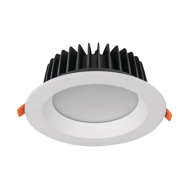 TIBERI PRO Ø190 30W Recessed Downlight Mains 90 deg Cool White - White
