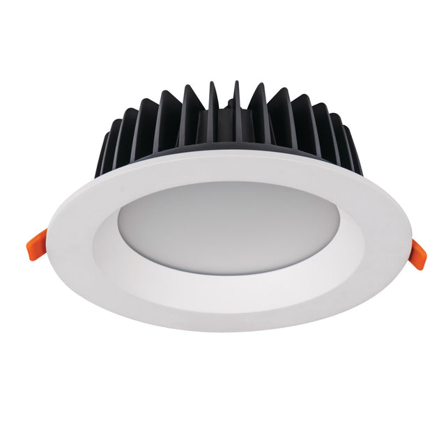 TIBERI PRO Ø230 40W Recessed Downlight 90 deg Mains Cool White - White