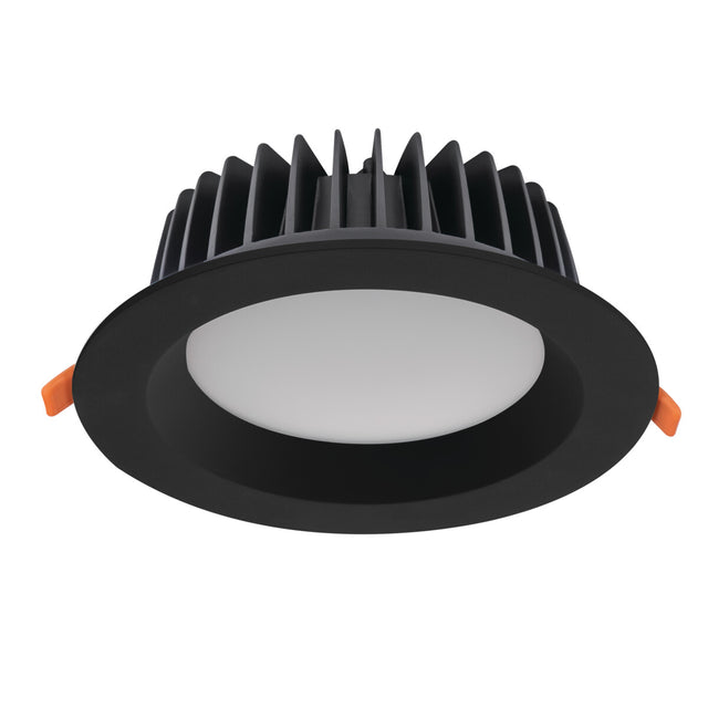 TIBERI PRO 40W Surface Downlight 90 deg Ø170 Mains Cool White - Black