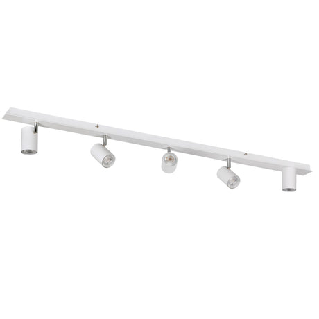 Evalo 1230x80 5-Light GU10 Bar Ceiling Light - White