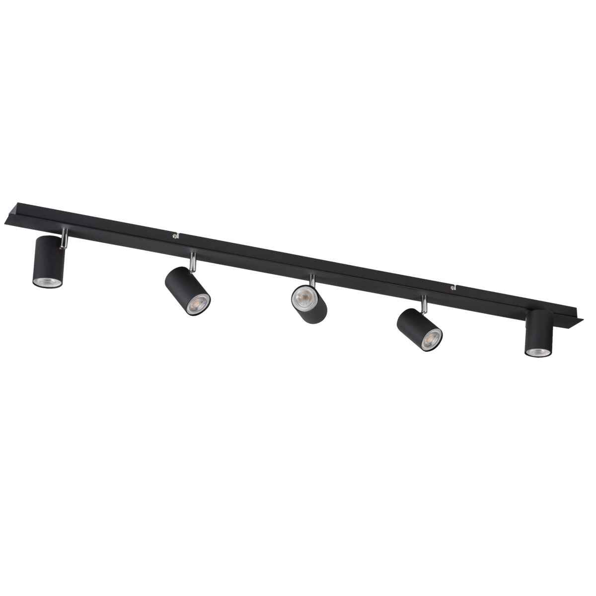 EVALO 1230x80 5-Light GU10 Ceiling Bar - Black