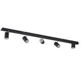 EVALO 1230x80 5-Light GU10 Ceiling Bar - Black