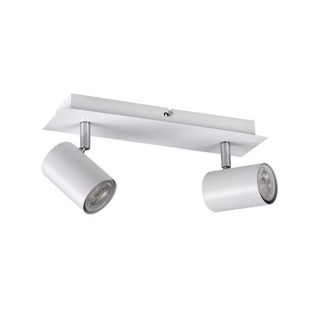 EVALO 290x80 2x GU10 Twin Spot Ceiling Light - White