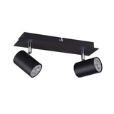 EVALO 290x80 2x GU10 Twin Spotlight - Black