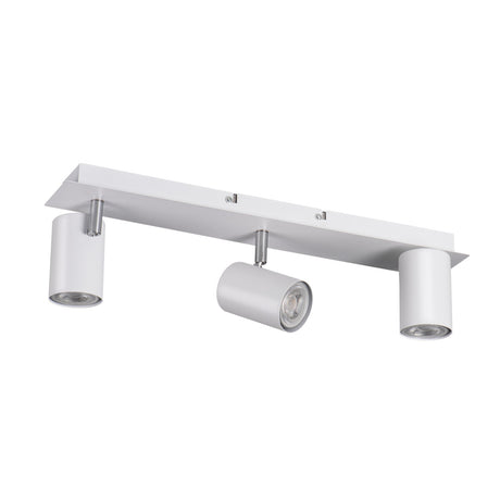 EVALO 450x80 3 x GU10 Round Ceiling Light - White