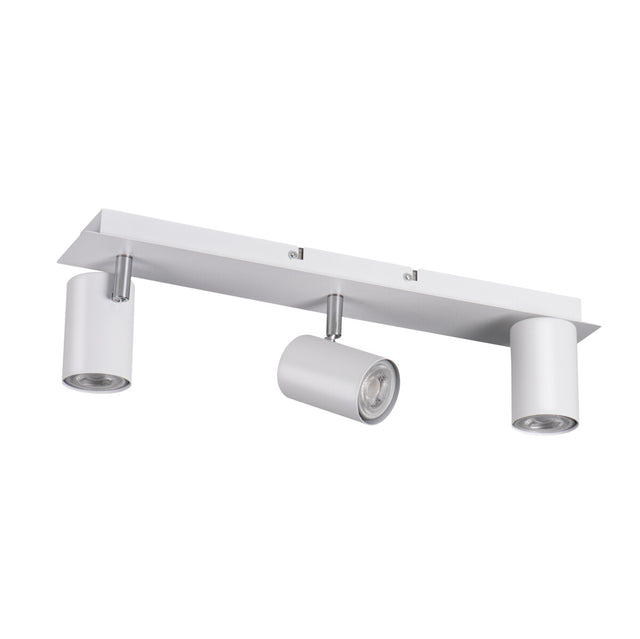 EVALO 450x80 3 x GU10 Round Ceiling Light - White