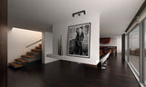 EVALO 450x80 3x GU10 Round Ceiling Light - Black