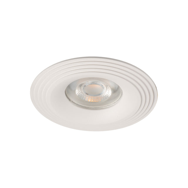 GU10 Recessed Round Downlight 68mm Cut-out IP20 10W Max - White Liglo