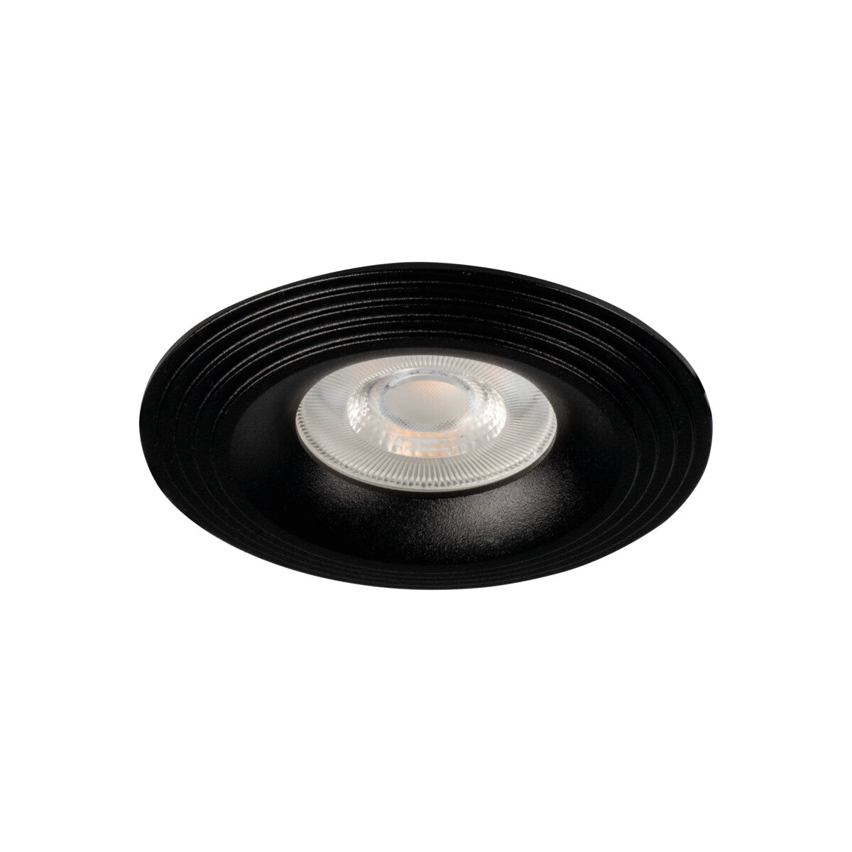 GU10 Recessed Downlight 68mm Cut-out 10W Round - Black IP20 Liglo