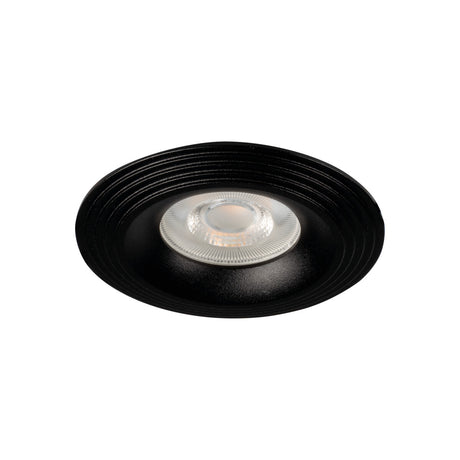 GU10 Recessed Downlight 68mm Cut-out 10W Round - Black IP20 Liglo