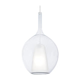 Kalique Raindrop Pendant Light 280mm - Chrome & Clear Glass