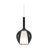 Kalique Globe Pendant Light 180mm - Chrome & Smoke Glass