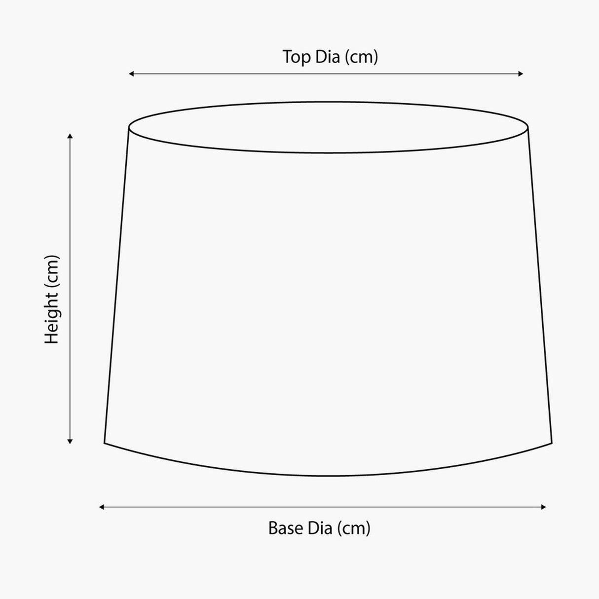 Winston Grey Handloom Tapered Lampshade - 35cm