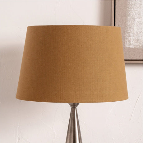 Winston Mustard Handloom Tapered Lampshade - 45cm