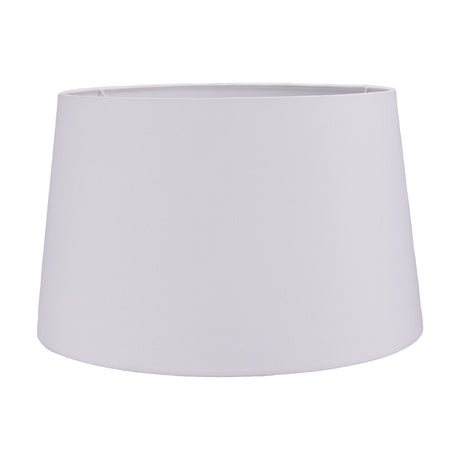 Winston White Handloom Tapered Lampshade in fabric, 45cm wide, shown against a plain white background.