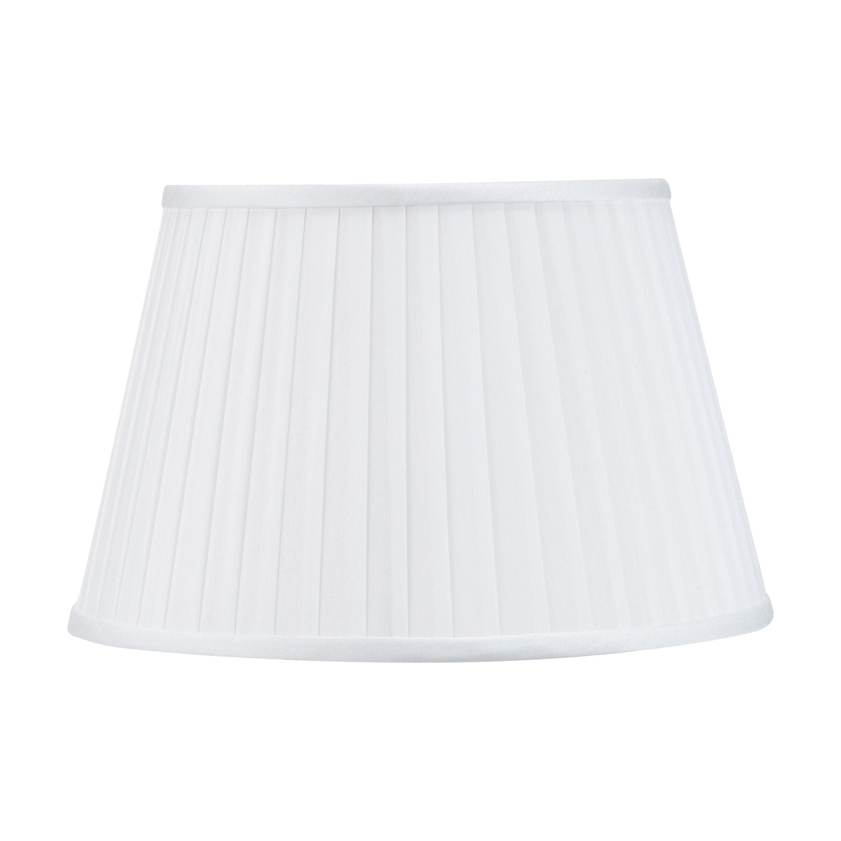 Lyndon Ivory Silk Mix Knife Pleated Tapered Lampshade - 30cm