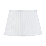 Lyndon Ivory Silk Mix Knife Pleated Tapered Lampshade - 30cm
