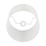 Lyndon Ivory Silk Mix Knife Pleated Tapered Lampshade - 30cm