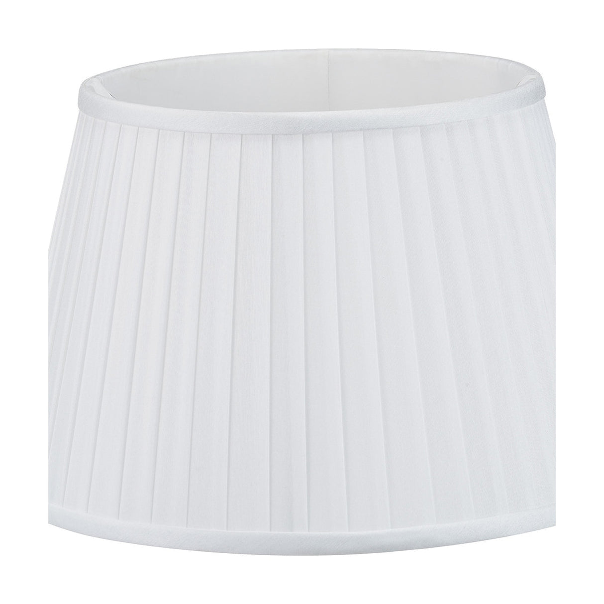 Lyndon Ivory Silk Mix Knife Pleated Tapered Lampshade - 30cm