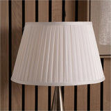 Lyndon Ivory Silk Mix Knife Pleated Tapered Lampshade - 30cm