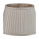 Lyndon Taupe Silk Mix Knife Pleated Tapered Lampshade - 30cm