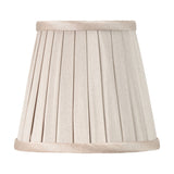 Lyndon Taupe Silk Mix Knife Pleated Tapered Lampshade - 16cm