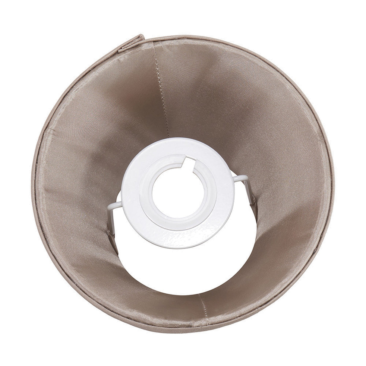 Lyndon Taupe Silk Mix Knife Pleated Tapered Lampshade - 16cm