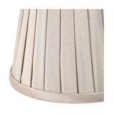 Lyndon Taupe Silk Mix Knife Pleated Tapered Lampshade - 16cm