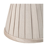 Lyndon Taupe Silk Mix Knife Pleated Tapered Lampshade - 18cm
