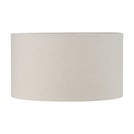 Quinn Slubby Hopsack Cylinder Shade in natural jute-textured fabric, 45cm wide, shown against a plain white background.