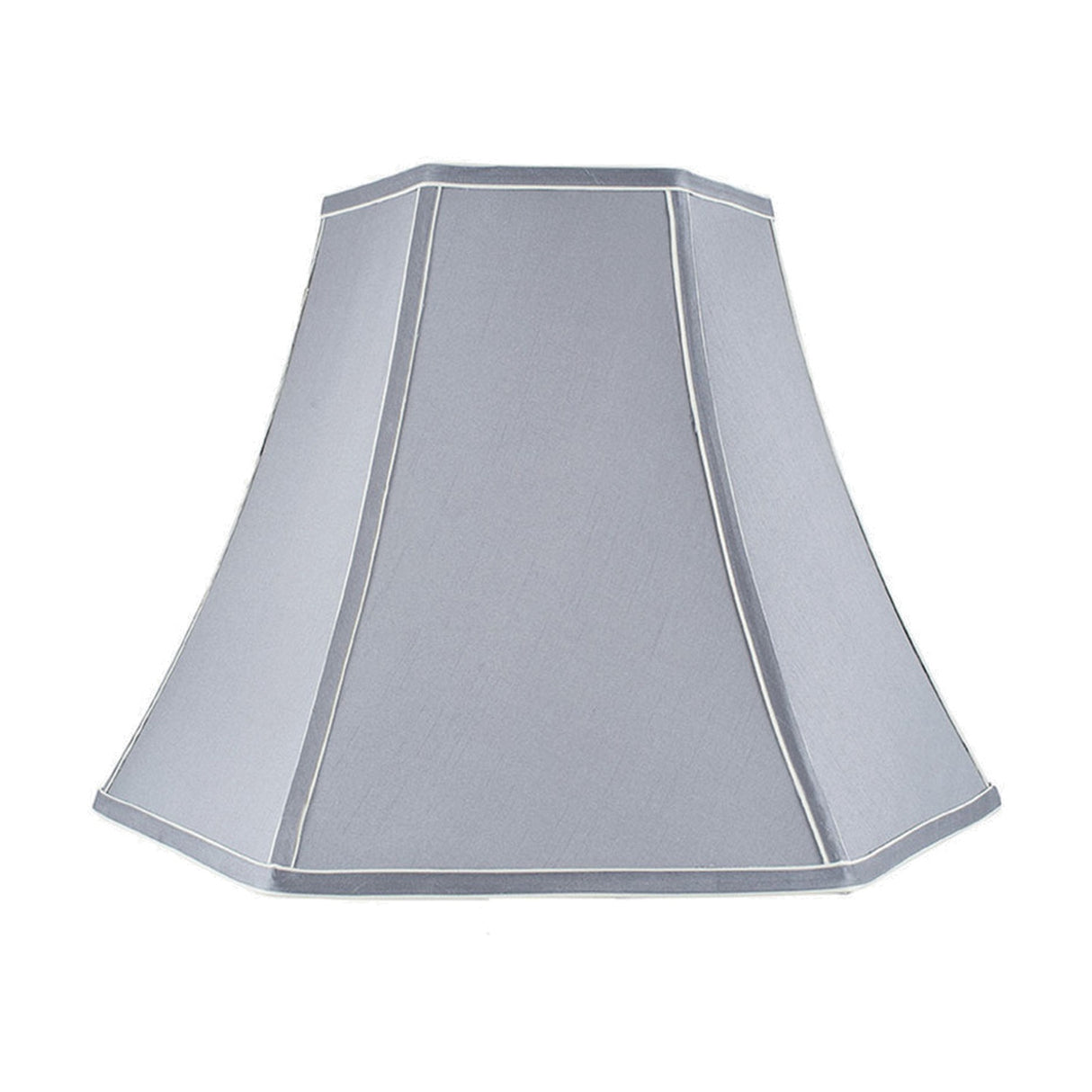 Lyla Steel Grey Silk Mix Bowed Lampshade - 25cm