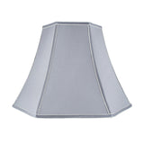 Lyla Steel Grey Silk Mix Bowed Lampshade - 25cm