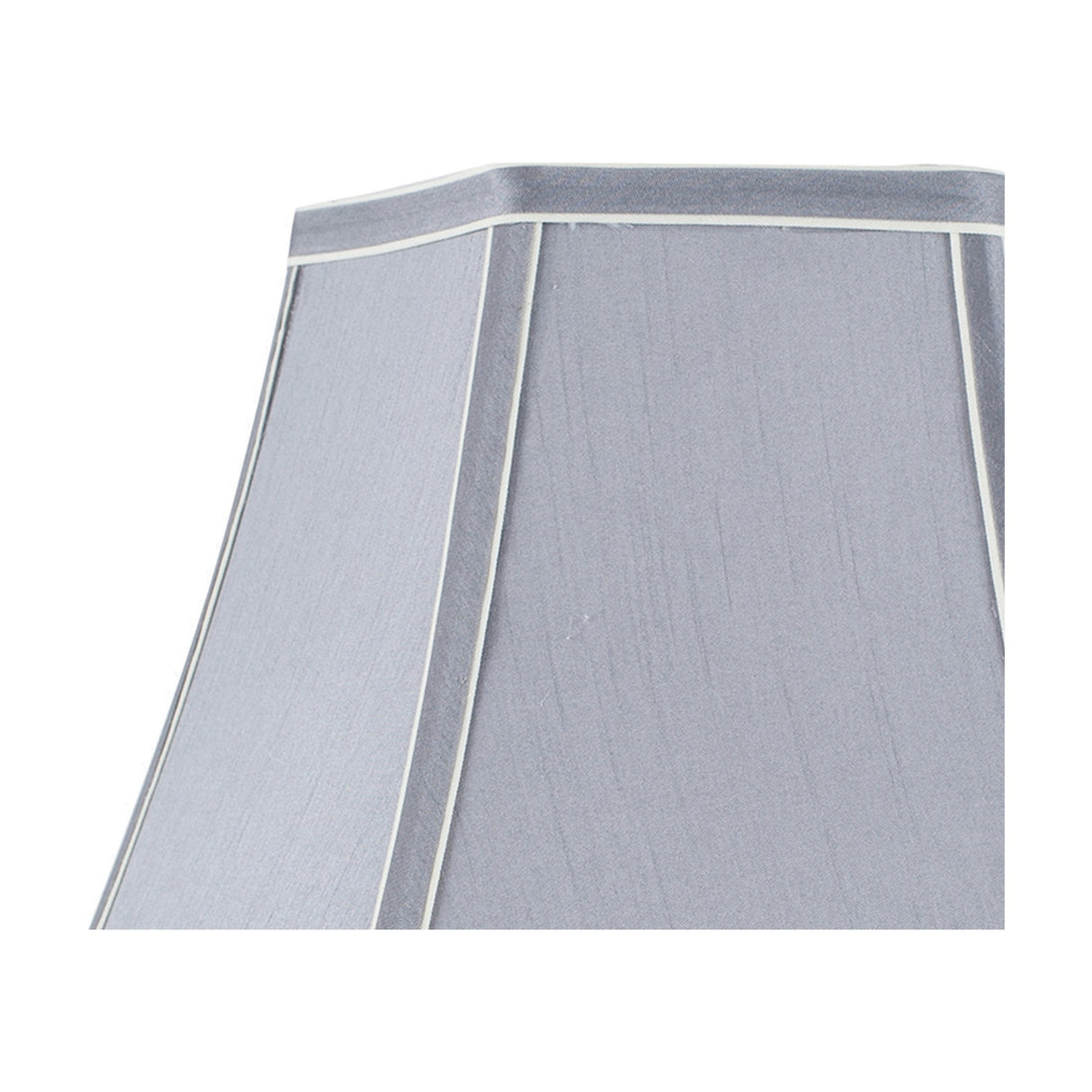 Lyla Steel Grey Silk Mix Bowed Lampshade - 25cm