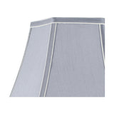 Lyla Steel Grey Silk Mix Bowed Lampshade - 25cm