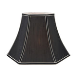Lyla Black Silk Mix Bowed Lampshade - 35cm