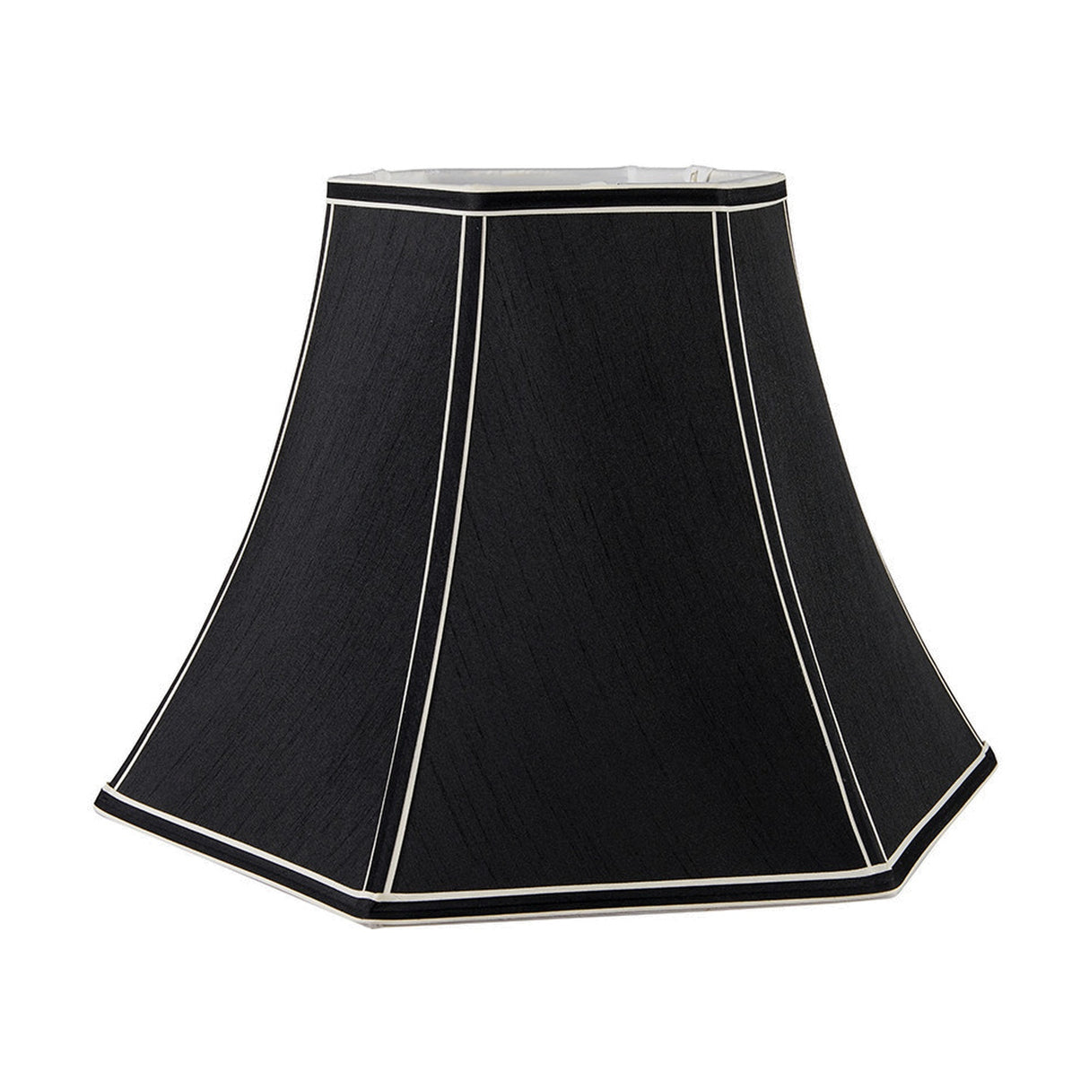 Lyla Black Silk Mix Bowed Lampshade - 35cm