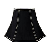 Lyla Black Silk Mix Bowed Lampshade - 40cm