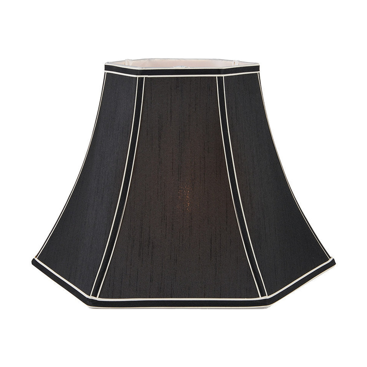 Lyla Black Silk Mix Bowed Lampshade - 40cm