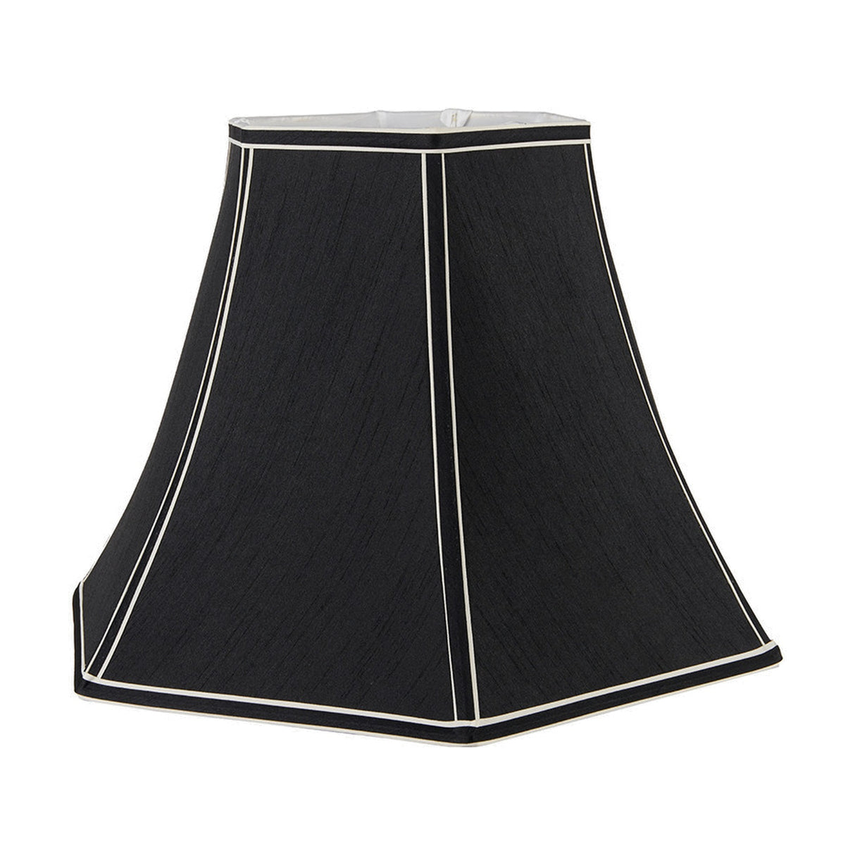 Lyla Black Silk Mix Bowed Lampshade - 40cm