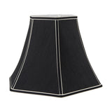 Lyla Black Silk Mix Bowed Lampshade - 40cm