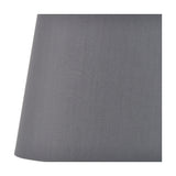 Adelaide Steel Grey Tapered Cotton Mix Lampshade - 25cm
