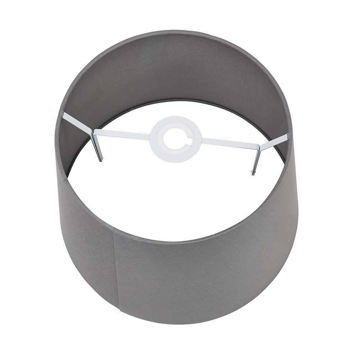Adelaide Steel Grey Tapered Cotton Mix Lampshade - 30cm