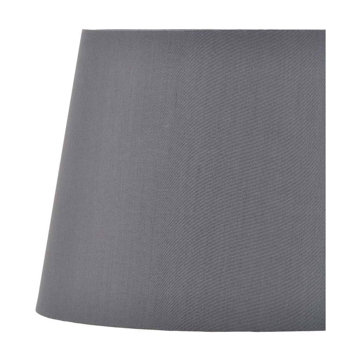 Adelaide Steel Grey Tapered Cotton Mix Lampshade - 30cm