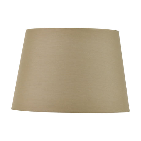 Adelaide Taupe Tapered Cotton Mix Lampshade, 35cm wide, in fabric with a smooth taupe finish, shown against a plain white background.